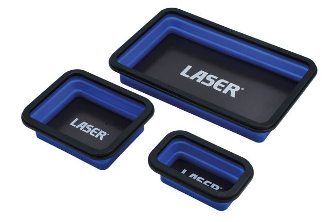 Laser Tools 8755 Magnetic Parts Tray Set 3pc Laser Tools