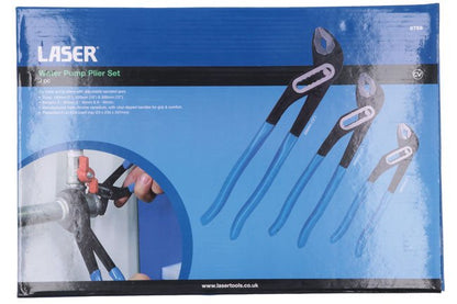 Laser Tools 8756 Water Pump Plier Set 3pc Laser Tools