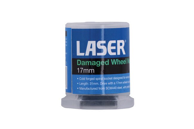Laser Tools 8764 Damaged Wheel Nut Extractor 17mm Laser Tools