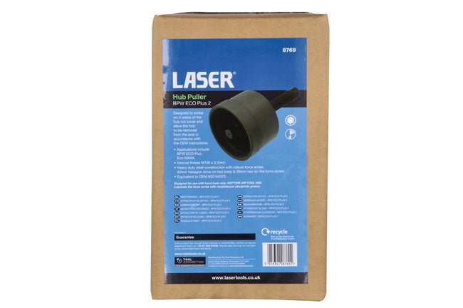 Laser Tools 8769 Hub Puller - BPW ECO Plus & ECO/ECO-MAXX Laser Tools