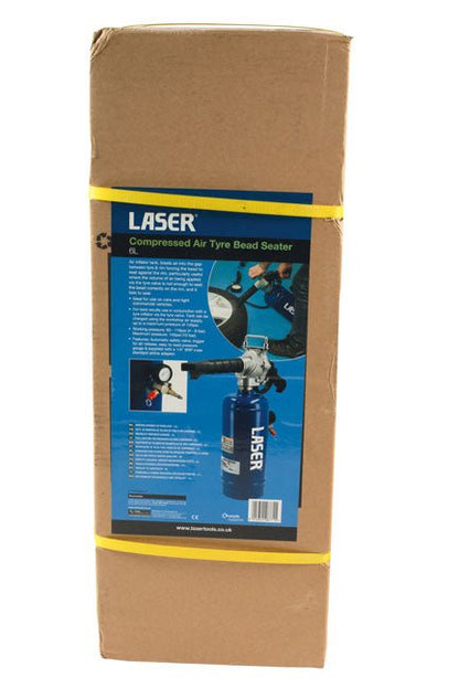 Laser Tools 8771 Compressed Air Tyre Bead Seater â€“ 6L Laser Tools