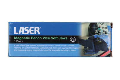 Laser Tools 8780 Magnetic Bench Vice Soft Jaws 113mm Laser Tools