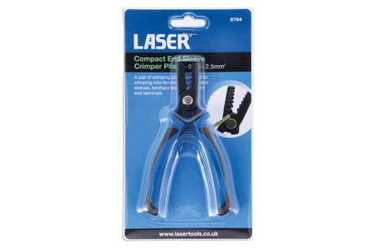 Laser Tools 8784 Compact End Sleeve Crimper Pliers - 0.25 - 2.5mmÂ² Laser Tools
