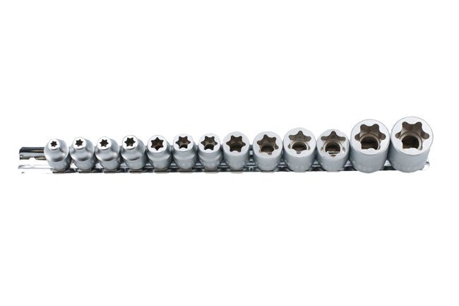 Laser Tools 8797 Flat Cut Star Socket Set 13pc Laser Tools