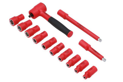 Laser Tools 8799 Insulated Socket Set 1/4"D 13pc Laser Tools