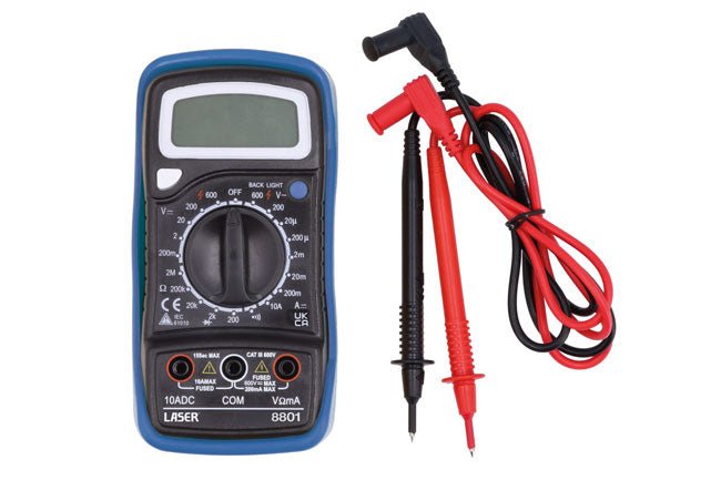 Laser Tools 8801 Digital Multimeter CAT III - 600V Laser Tools