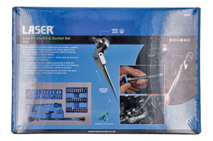 Laser Tools 8802 Low Profile Bit & Socket Set 52pc Laser Tools