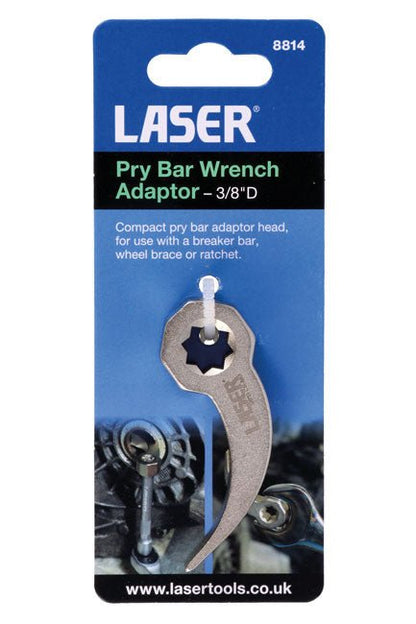 Laser Tools 8814 Pry Bar Wrench Adaptor 3/8"D Laser Tools
