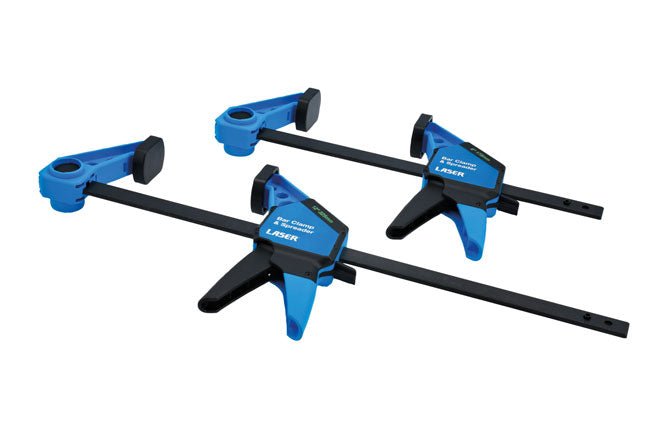 Laser Tools 8817 One-Handed Bar Clamp & Spreader Set - 2pc Laser Tools