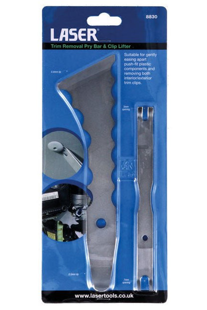 Laser Tools 8830 Trim Removal Pry Bar & Clip Lifter Laser Tools