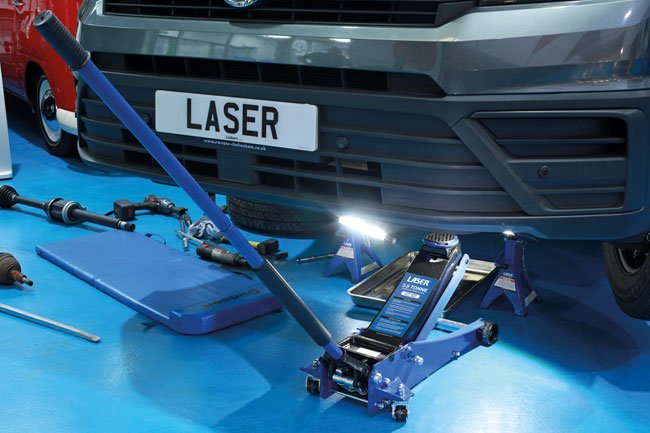 Laser Tools 8838 Low Profile Trolley Jack with Quick Lift - 3.5 Tonne Laser Tools