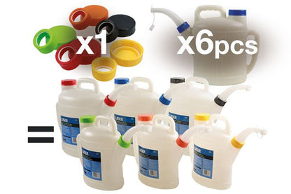 Laser Tools 8843 Colour Coded Lids & Collars - for 6867 & 6868 Laser Tools