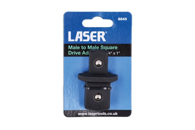 Laser Tools 8845 Male to Male Square Drive Adaptor - 3/4" x 1â€ Laser Tools
