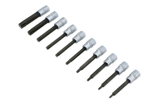 Laser Tools 8855 Long Star Bit Socket Set 3/8"D 10pc Laser Tools
