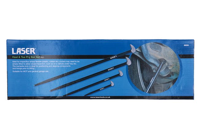 Laser Tools 8856 Heel & Toe Pry Bar Set 4pc Laser Tools
