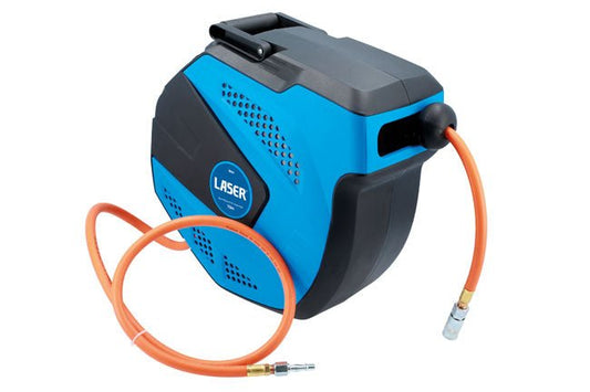 Laser Tools 8864 Auto-Rewind Air Hose Reel 15m Laser Tools