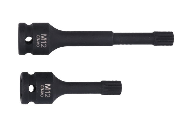 Laser Tools 8865 Triple Square Impact Bit Socket Set M12 1/2"D Laser Tools