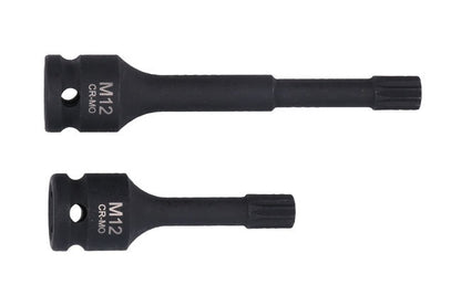 Laser Tools 8865 Triple Square Impact Bit Socket Set M12 1/2"D Laser Tools