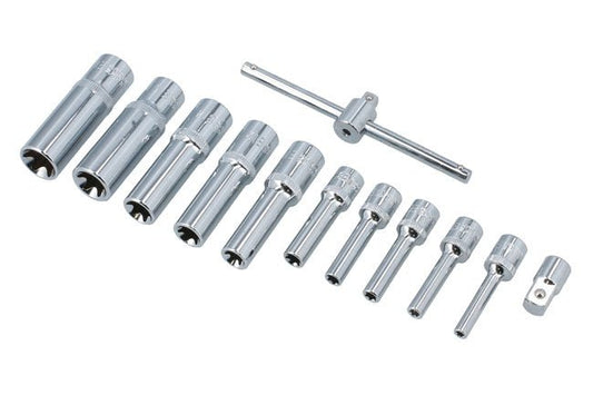 Laser Tools 8867 Deep E-Socket Set 1/4" & 3/8"D 12pc Laser Tools