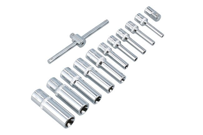 Laser Tools 8867 Deep E-Socket Set 1/4" & 3/8"D 12pc Laser Tools