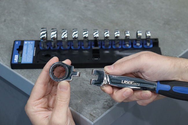 Laser Tools 8872 Multi Head Ratchet Spanner Set Laser Tools