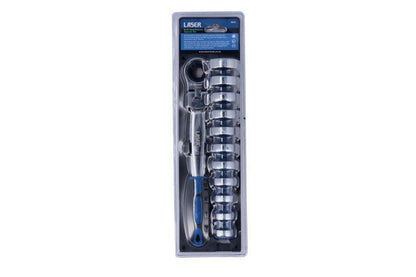 Laser Tools 8872 Multi Head Ratchet Spanner Set Laser Tools