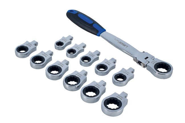 Laser Tools 8872 Multi Head Ratchet Spanner Set Laser Tools