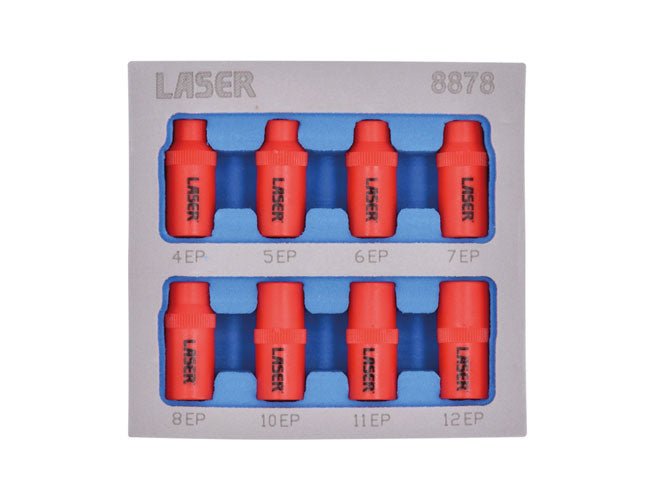 Laser Tools 8878 Insulated Torx Plus® Socket Set 1/4"D 8pc Laser Tools