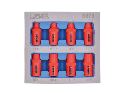 Laser Tools 8878 Insulated Torx Plus® Socket Set 1/4"D 8pc Laser Tools
