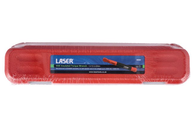 Laser Tools 8880 VDE Insulated Torque Wrench 1/4"D 5-25Nm Laser Tools