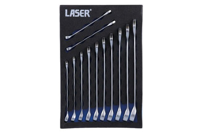 Laser Tools 8886 Metric Combination Spanner Set 12pc Laser Tools