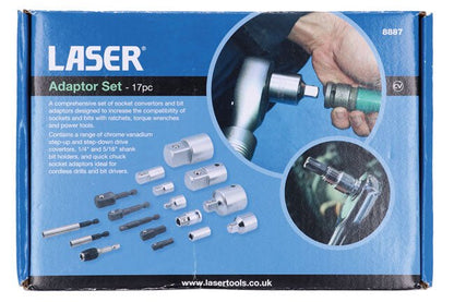 Laser Tools 8887 Adaptor Set 17pc Laser Tools