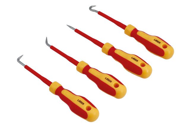 Laser Tools 8888 Insulated Mini Hook & Pick Set 4pc Laser Tools