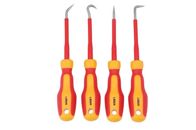 Laser Tools 8888 Insulated Mini Hook & Pick Set 4pc Laser Tools