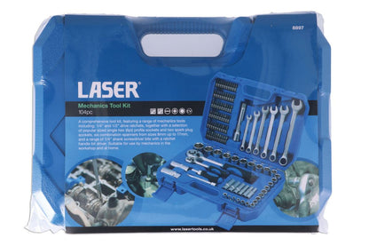 Laser Tools 8897 Mechanics Tool Kit 104pc Laser Tools