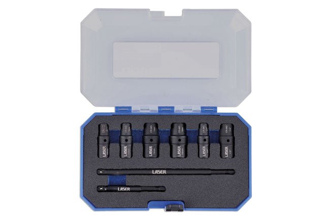 Laser Tools 8905 Double Ended Thin Wall Socket Set 1/4 "D 8pc Laser Tools