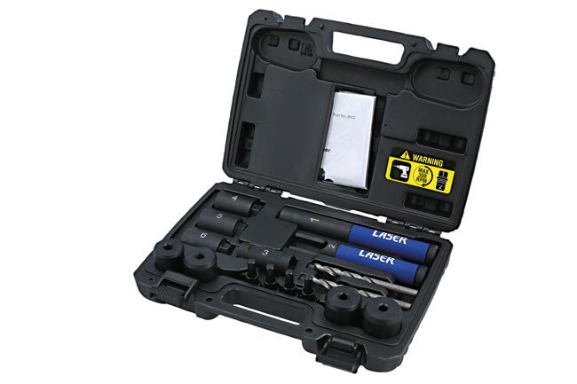 Laser Tools 8912 Locking Wheel Nut Removal Kit - Lug Driller Laser Tools