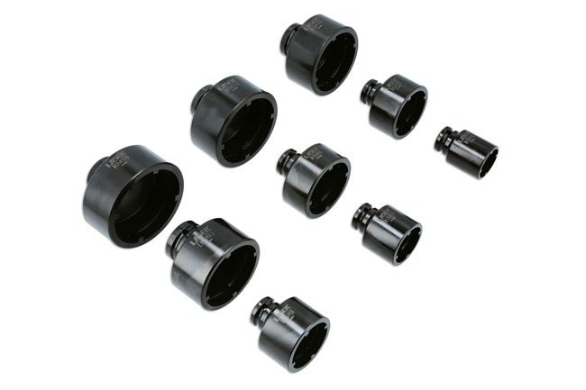 Laser Tools 8913 Internal KM Lock Nut Socket Set - 9pc Laser Tools