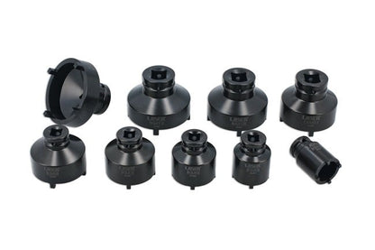 Laser Tools 8914 External KM Lock Nut Socket Set - 9pc Laser Tools