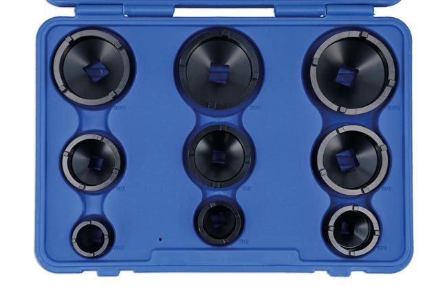 Laser Tools 8914 External KM Lock Nut Socket Set - 9pc Laser Tools