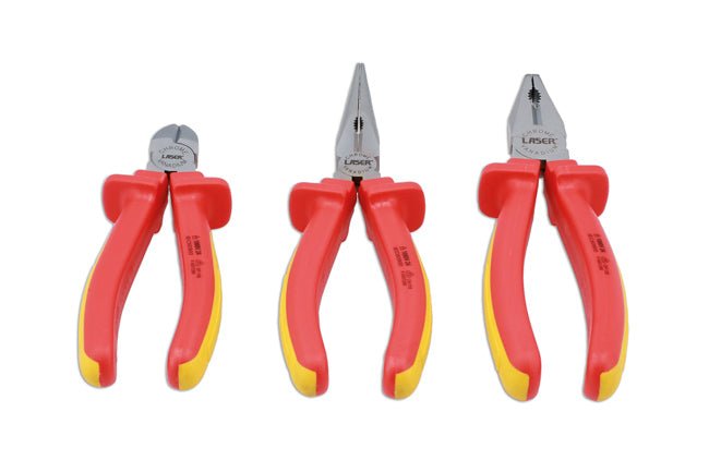 Laser Tools 8916 Insulated Plier Set 3pc Laser Tools