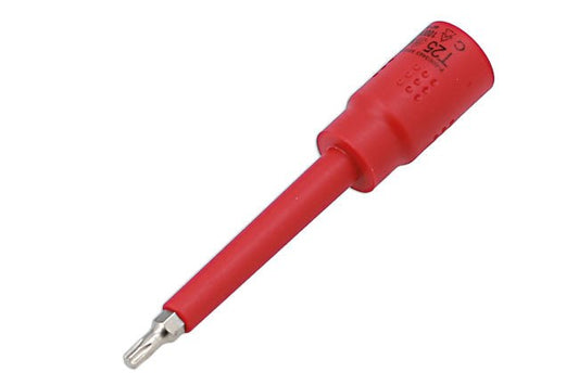 Laser Tools 8919 Insulated Extra Long Star Bit Socket 3/8"D T25 Laser Tools