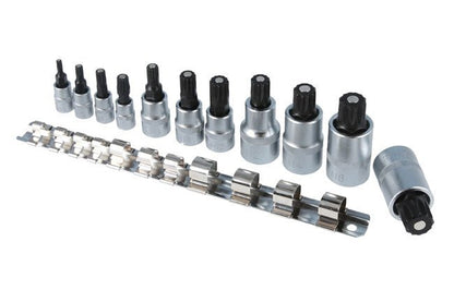 Laser Tools 8923 Magnetic Spline Bit Set 11pc Laser Tools