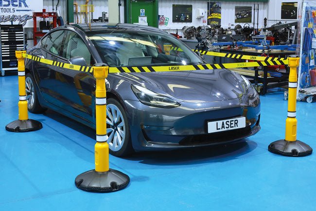 Laser Tools 8933 Skipper Unit c/w Post & Base - 4 Post Unit - Straight Laser Tools