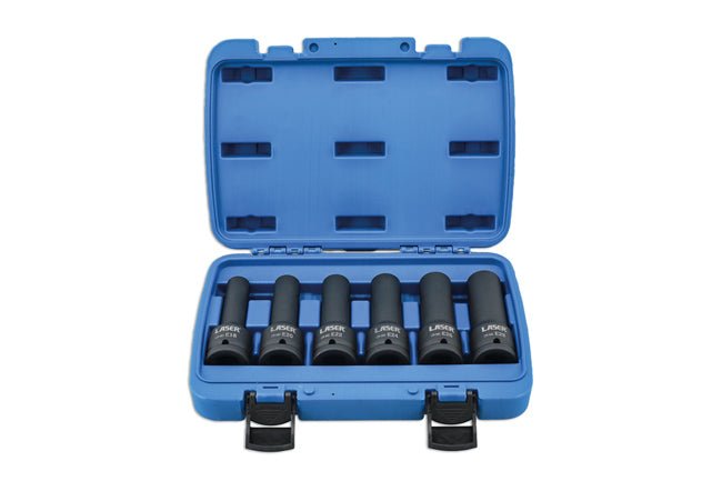 Laser Tools 8940 Deep Impact E-Socket Set 3/4"D 6pc Laser Tools