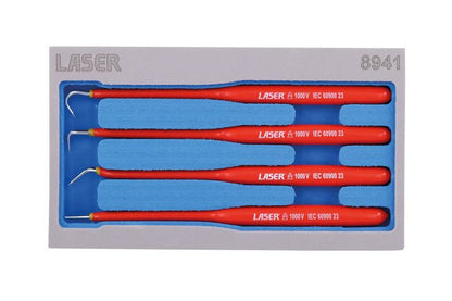 Laser Tools 8941 Slim Insulated Hook Set 4pc Laser Tools