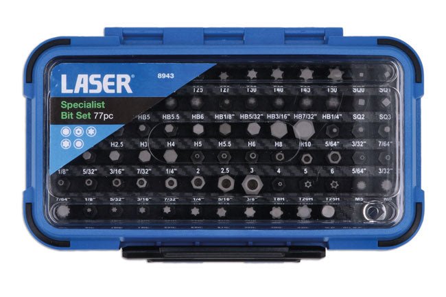 Laser Tools 8943 Specialist Bit Set 77pc Laser Tools