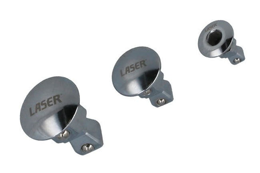 Laser Tools 8944 Ratchet Spanner Adaptors with Wobble Function 3pc Laser Tools
