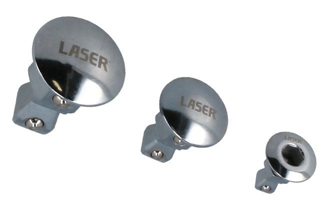 Laser Tools 8944 Ratchet Spanner Adaptors with Wobble Function 3pc Laser Tools