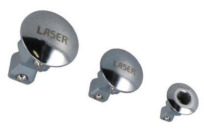 Laser Tools 8944 Ratchet Spanner Adaptors with Wobble Function 3pc Laser Tools